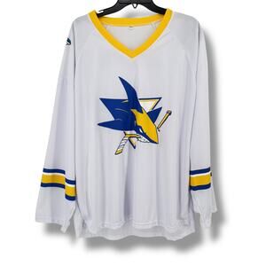 San Jose Sharks Golden State Warriors Crossover Jersey Sz XL Zoom NHL NBA